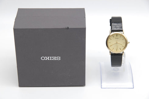 【 N MINT+++ w/ BOX 】 Vintage SEIKO 7N01-HZB0 32mm Gold Dial Quartz Men's Watch
